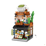 LOZ1653 Hot Spring Street View Small Particle Building Blocks, Mini Children's Toy, Corporate Gift Idea