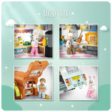 Van 1188, Small Particles Building Blocks, Inserting Car Model Toy