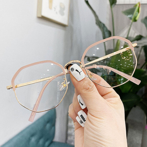 Anti-blue Light Flat, Mirror Finished, Myopia Glasses