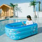 Children's Baby Square Paddling Pool Floats, Inflatable Swimming Pool