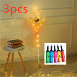LED Luminous Balloon Rose Bouquet, Transparent Bobo Ball Rose