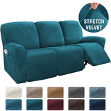 Elastic Full-inclusive Rocking Chair Cover, American Sofa Cover, Protective Thick Fabric Three Seat Recliner Cover