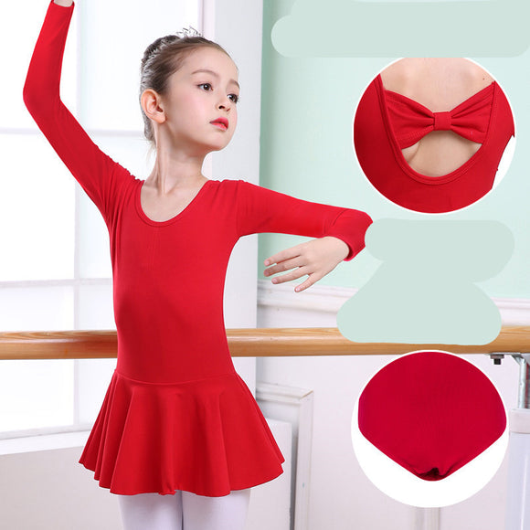 Children's Dance Clothes, Girls' Short-sleeved Tutu Practice Clothing