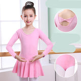 Children's Dance Clothes, Girls' Short-sleeved Tutu Practice Clothing