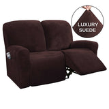 Elastic Full-inclusive Rocking Chair Cover, American Sofa Cover, Protective Thick Fabric Three Seat Recliner Cover