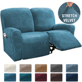 Elastic Full-inclusive Rocking Chair Cover, American Sofa Cover, Protective Thick Fabric Three Seat Recliner Cover