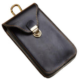 Leather Retro Mobile Phone Bag, Home or Outdoor Portable Mobile Phone Protective Cover or Storage Bag
