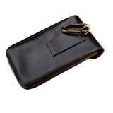 Leather Retro Mobile Phone Bag, Home or Outdoor Portable Mobile Phone Protective Cover or Storage Bag