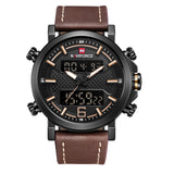 Naviforce Lingxiang 9135 Men's Quartz Watch, Electronic Waterproof Belt Sports Watch