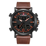 Naviforce Lingxiang 9135 Men's Quartz Watch, Electronic Waterproof Belt Sports Watch