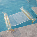 New Candy Sequin Water Recliner, Inflatable Floating Hammock Bed for Summer
