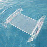 New Candy Sequin Water Recliner, Inflatable Floating Hammock Bed for Summer