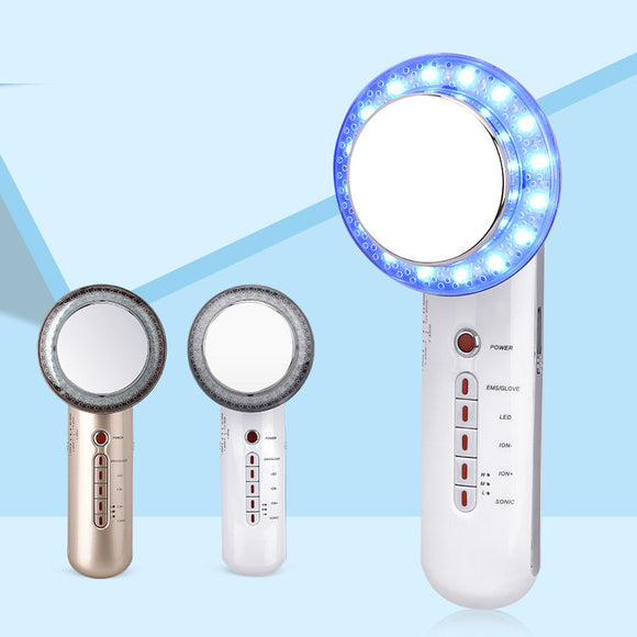 Six-in-One EMS Ion Ultrasonic LED Color Light Clean Skin Care Beauty Instrument
