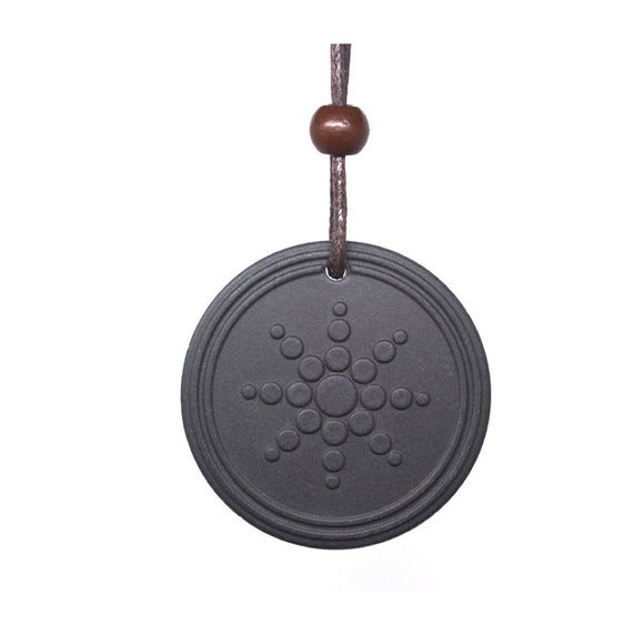 Unisex Lava Stone Energy Pendant