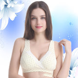 Pure Cotton Pregnant and Lying-in Women's No Steel Ring, Sleep Nursing Cross Bra