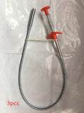 Sewer Dredger Spring, Pipe Dredging Tool, Household Hair Cleaner Drain Clog Remover, Cleaning Tools for Kitchen