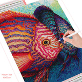 Rubik's Round Diamond Painted Fish Diamond Painting