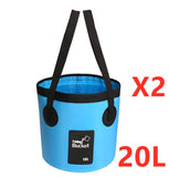 Portable Travel Bag, Folding Fishing Bucket, Outdoor Convenient Travel Car Wash Waterproof Pouch