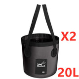 Portable Travel Bag, Folding Fishing Bucket, Outdoor Convenient Travel Car Wash Waterproof Pouch