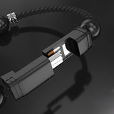 Data Cable Bracelet, Portable Leather Charging Device