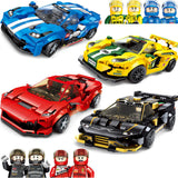 Racing Car Model, Assembling Building Blocks Toy Gift