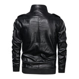 Spring and Autumn, Men's Sports Washed Retro Leather Jacket