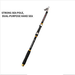 Carp Fishing Rod, Feeder Hard FRP Carbon Fiber, Telescopic Fishing Pole