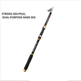 Carp Fishing Rod, Feeder Hard FRP Carbon Fiber, Telescopic Fishing Pole