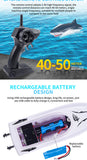 New Electric Shark RC Boat Vehicles, Waterproof Swimming Pool Simulation Model Toy, 2-in-1 High-speed Remote Control Boat