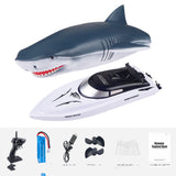 New Electric Shark RC Boat Vehicles, Waterproof Swimming Pool Simulation Model Toy, 2-in-1 High-speed Remote Control Boat