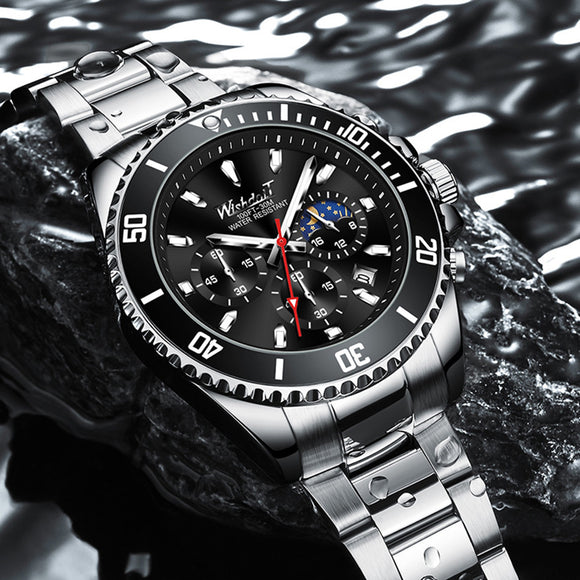 Fashion Tide Green Water Ghost, Waterproof Luminous Men's Watch