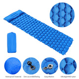 Outdoor Camping Inflatable Bed, Hexagonal Air Cushion, Picnic Beach Mat, Moisture-proof Pad