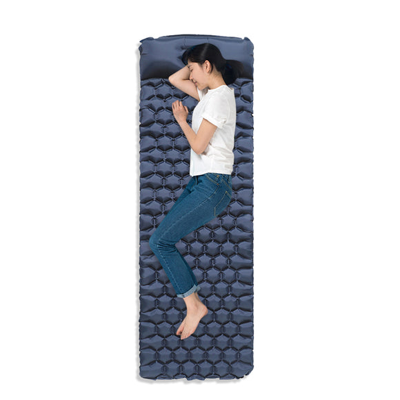 Outdoor Camping Inflatable Bed, Hexagonal Air Cushion, Picnic Beach Mat, Moisture-proof Pad