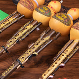 Natural Bamboo Gourd Silk, C and B-adjusted Adults Children's Beginners' Musical Instrument