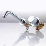 Concealed Basin Faucet, Black Frosted Recessed Faucet