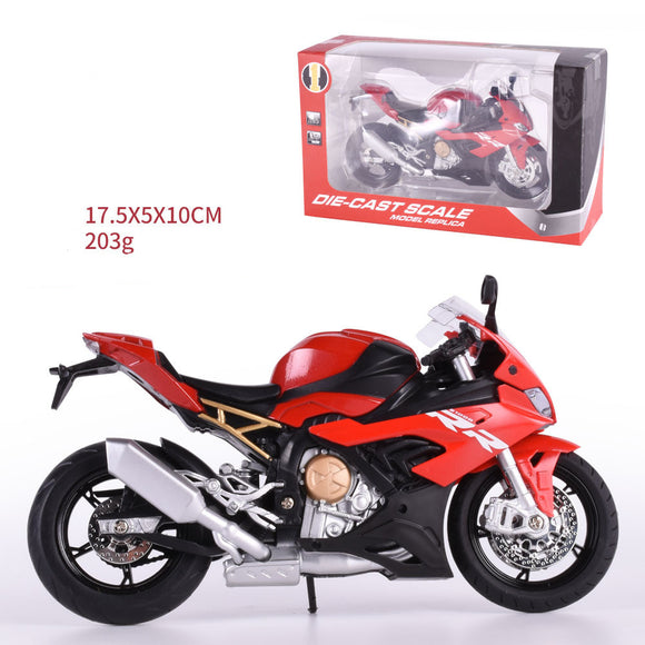 Alloy Motorcycle Simulation Toy, Sports Model for Children