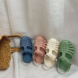 Kids' Soft Sole Closed-toe Summer Sandals – Lightweight Non-slip Casual Shoes for Girls & Boys