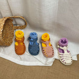 Kids' Soft Sole Closed-toe Summer Sandals – Lightweight Non-slip Casual Shoes for Girls & Boys
