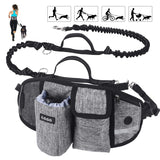 Dog Training Waist Bag, Hands-free Outdoor Pet Running Walking Leash, Portable Dog Food Water Cup Storage Bags