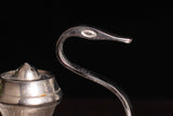 Handmade Silver Swan, Copper Incense Holder, Line Aroma Diffuser