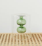 Retro Stained Glass Vase, Gourd Hydroponic Flower Pot