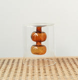 Retro Stained Glass Vase, Gourd Hydroponic Flower Pot