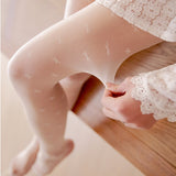 White and Black Beautiful Legs Sexy Bow-knot, Bottoming Socks for Women