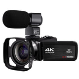 4K Video Camera – 48MP with Flip Touch Screen, 5-Axis Anti-shake & Accessories Kit