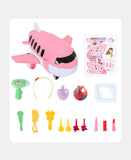 Girls' Play House, Luxury Airplane Car Toy Little Princess Dresser Birthday Gift, Children's Disassembly Activity Kit