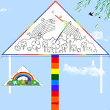 Children's Breeze, Easy to Fly Handmade Kite, DIY Material Package