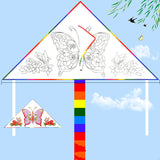 Children's Breeze, Easy to Fly Handmade Kite, DIY Material Package