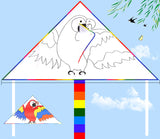 Children's Breeze, Easy to Fly Handmade Kite, DIY Material Package