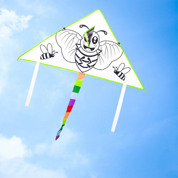 Homemade Material Kit, Cartoon Painting, Coloring Graffiti Handicraft Bamboo Drawing Kite
