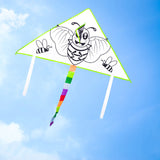Homemade Material Kit, Cartoon Painting, Coloring Graffiti Handicraft Bamboo Drawing Kite